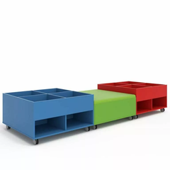 Bookbox and Ottoman