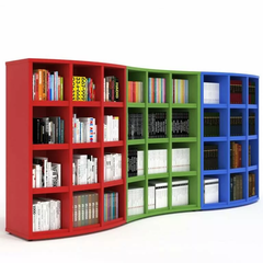 3 Tier Curbed Bookcase