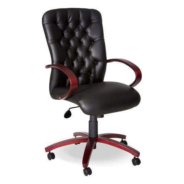 Adda 4 Legged Leather Visitors Chair